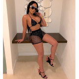 Sexy Rhinestone Party Two Piece Set TE-3694-1
