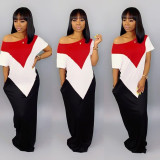 Plus Size Short Sleeve Loose Maxi Dresses TR-930