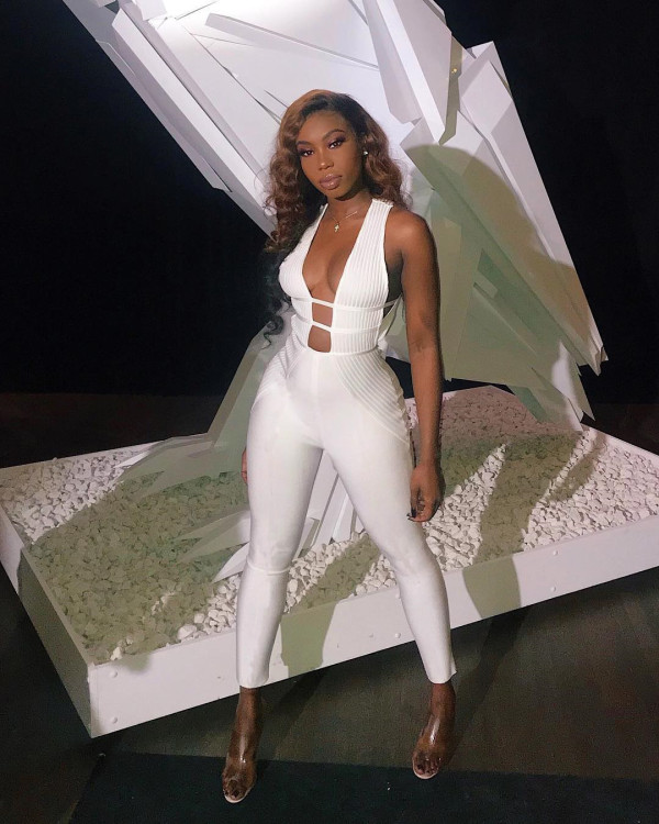 Sexy Deep V Sleeveless White Bandage Jumpsuit MK-2010
