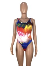 Sexy Printed One Piece Swimsuits LM-8055