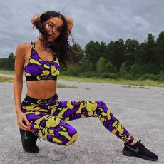 Printed Fitness 2 Piece Set LSL-6247