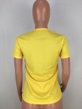 Lips Print Casual Short Sleeve T Shirts LM-8053