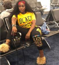 Plus Size Letter Print Yellow T Shirts Slim Pant Sets LSL-6168