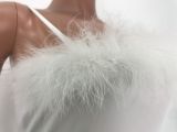 Sexy Feather Patchwork Spaghetti Strap Mini Club Dresses LDS-3166