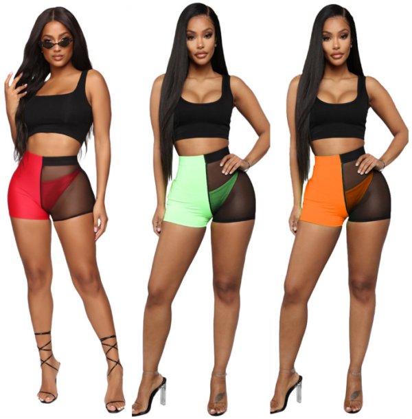 Sexy Mesh See Through Patchwork 3 Pieces Set LSL-6278