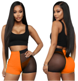 Sexy Mesh See Through Patchwork 3 Pieces Set LSL-6278