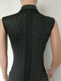 Sexy Rhinestone Sleeveless Skinny Playsuit NK-8357