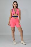 Sexy Sleeveless Buckle Hollow Skinny Playsuits LA-3119