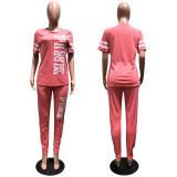 Arrival Offset Print 2pcs Outfits Blue OD-8135