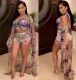 Printed Split Swimsuit Three-piece Suit OD-8233