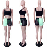 Sexy Mesh See Through Patchwork 3 Pieces Set LSL-6278