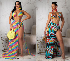 Sexy Printed 3pcs Swimsuit Bikini Set ORY-5097