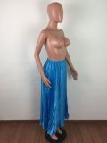 Fashion High Waist Big Swing Pleated Long Skirts LA-3102