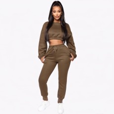Casual Sweatshirt Long Pants Two Piece Sets YMT-6113