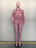 Casual Tracksuit Solid Two Piece Pant Sets ORY-5054