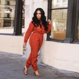 Casual Tracksuit Solid Two Piece Pant Sets ORY-5054