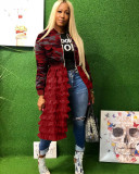 Camouflage Print Mesh Patchwork Jacket Coats MIL-072