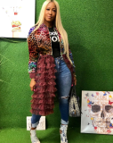 Camouflage Print Mesh Patchwork Jacket Coats MIL-072