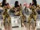 Flower Camo Print Long Sleeve Bodycon Jumpsuits MEI-9061
