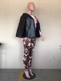 PU Leather Cloak Sleeves Jacket Coat OD-8330