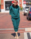 Solid Long Sleeve Casual Sporty Two Piece Sets TR-991