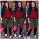 Casual Patchwork Zipper Tracksuit 2 Piece Sets SMR-9547