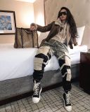 Casual Trousers Pocket Long Cargo Pants YH-5134