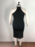 Sexy Sequin Sleeveless Party Dress Plus Size 5XL OSM-5264
