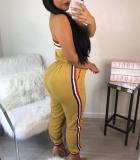 Sexy Striped Strapless Off Shoulder Jumpsuits JH-047
