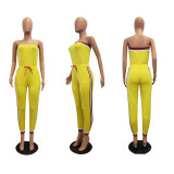Sexy Striped Strapless Off Shoulder Jumpsuits JH-047