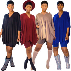Bat Sleeve Two Piece Short Set ASL-6235