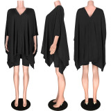 Bat Sleeve Two Piece Short Set ASL-6235