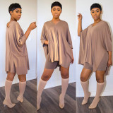 Bat Sleeve Two Piece Short Set ASL-6235