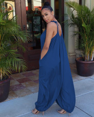 Casual Looose Spaghetti Strap Jumpsuit MEM-8264