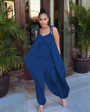 Casual Looose Spaghetti Strap Jumpsuit MEM-8264
