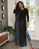 Solid Color Sexy Tassel Top HMS-5252