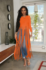 Solid Color Sexy Tassel Top HMS-5252