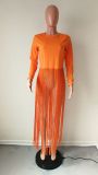 Solid Color Sexy Tassel Top HMS-5252