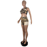 Sexy Printed Cami Top And Shorts 2 Piece Sets CHY-1197