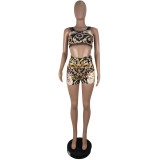 Sexy Printed Cami Top And Shorts 2 Piece Sets CHY-1197
