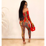 Crocodile jumpsuit Suits CHY-1201