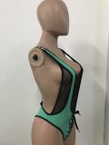 Plus Size Sexy Mesh Patchwork One Piece Swimsuit LSD-8094