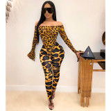 Crocodile jumpsuit Suits CHY-1201