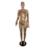 Crocodile jumpsuit Suits CHY-1201