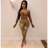 Crocodile jumpsuit Suits CHY-1201