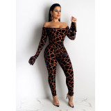 Crocodile jumpsuit Suits CHY-1201
