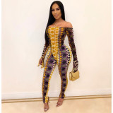 Crocodile jumpsuit Suits CHY-1201