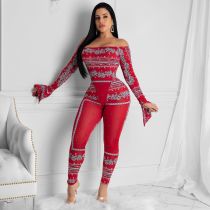 Crocodile jumpsuit Suits CHY-1201