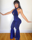 Sexy Halter Backless Boot Cut Jumpsuits LSD-8019