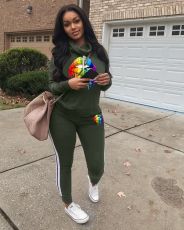 Solid Color Casual Two Piece Sets LSD-8623